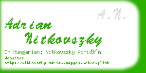 adrian nitkovszky business card